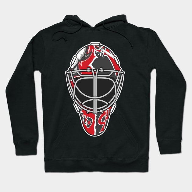 Martin Biron Sabres Goalie Mask Hoodie by Carl Cordes